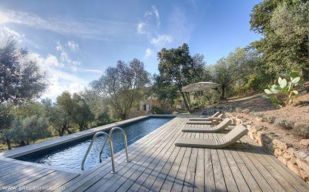 Gite n &deg;20631 Figari - Corse - Gite &agrave; Figari, Le Sud Corse, en Corse du Sud, labellis&eacute; Gites de France : la piscine